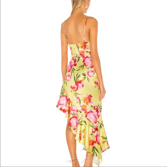 NBD Kaz Gown in Yellow Watercolor - Picture 4 of 6